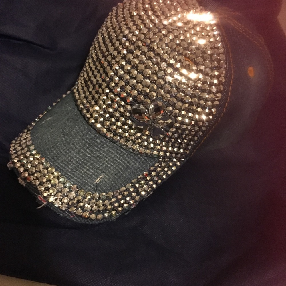 Clear Gem Stone Fashion Hat